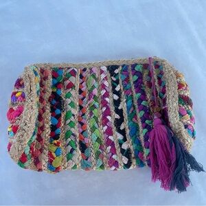 Colorful Woven Clutch